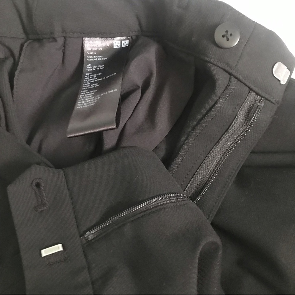 Uniqlo Black Cropped Ankle Pants - Picture 6 of 12